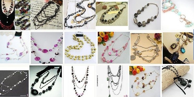 Free shipping Inventory low price package deal with mixed style necklace Sweater chain 1000g $ 56.19