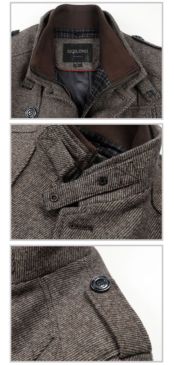 Business Casual Mens Coats The New Wool Coats Single Breasted Mens Coat