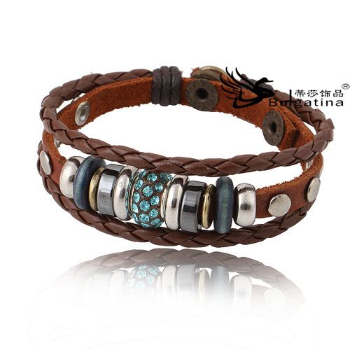 leather charm bracelets