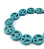 15mm diy beads Dyed turquoise peace scattered beads multicolor optional 300pcs7259096