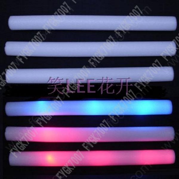 

200pcs/lot led foam stick flashing light up cheering Sponge Concert supplies glow stick led stick free EMS