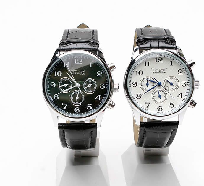 Luxury Automatic Mens Watch Swiss Jaragar Men Leather Mechanical Stainless Dive Glass Back Gift Box Gold Watch Cool Watches From Brucelee2012 20 33 Dhgate Com