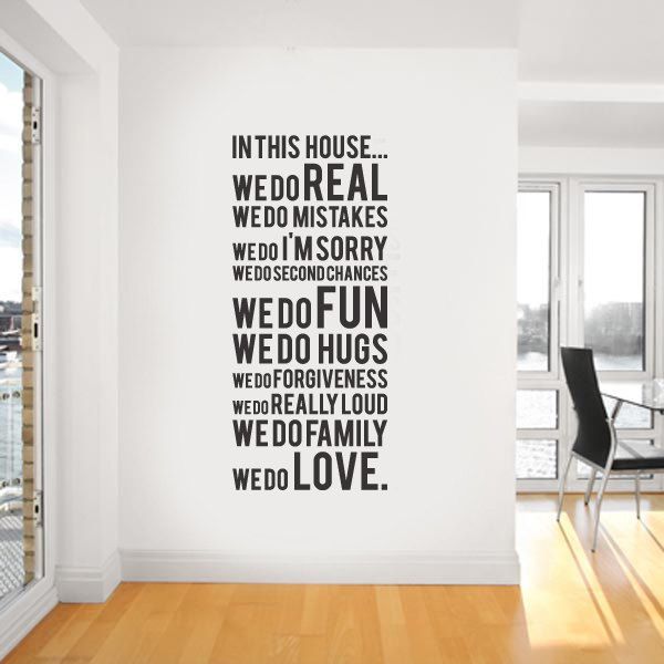 Wall Sticker Decor house rule wall quote decal decor sticker lettering saying wall Wall Sticker Decor house rule wall quote decal decor sticker lettering saying wall