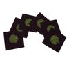 Corporate Drink Coasters sätter Kina broderade 5sets / lot (1set = 6pcs) Blanda färgfri