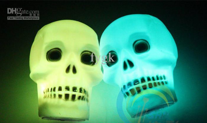 Terrorist Skull Colorful Lights Halloween Activities Props LED ...