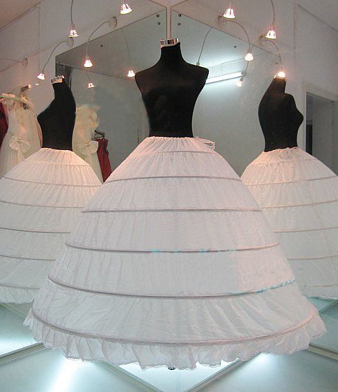 Petticoat crinoline underskirt prom Wedding petticoat bridal dress 7-hoop skirt 