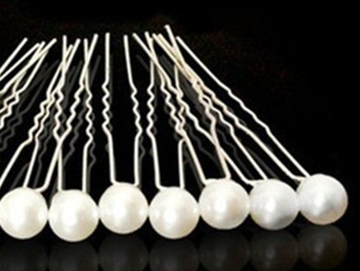 pearl hair clips wedding