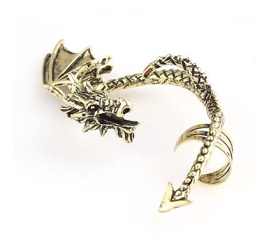 POP Oorbellen Stud Oorbellen Modieuze Individuele Karakter Oude Dragon Ear Clip Oorbellen