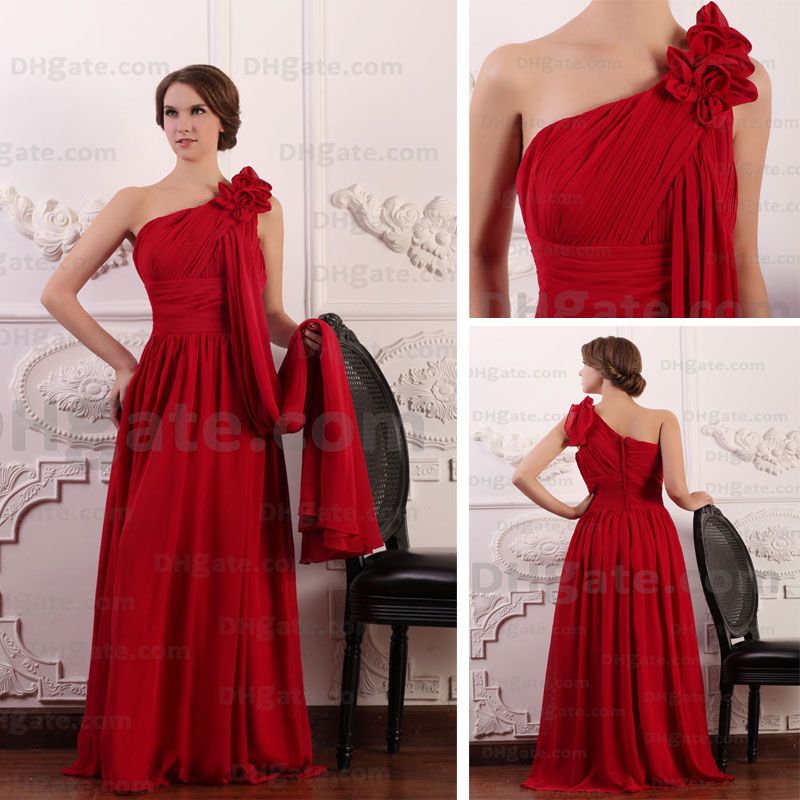 Red Greek-style Evening Dresses