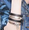 Ny Ankomst Vintage Punk Personlighet Zipper Armband Multicolor Stilfulla Kvinnor I lager Xmas Gåvor 20st / Lot