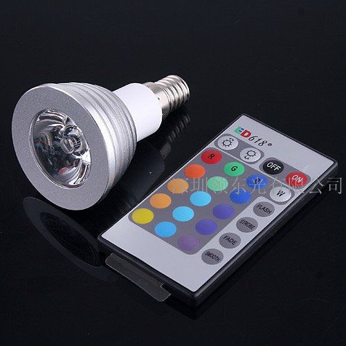 Haute qualité Dimmable mémoire LED Ampoule Et Télécommande Avec 16 Couleurs Différentes RVB 1 pcs