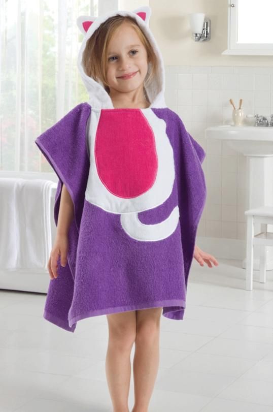 Cute Baby Bathrobe Anmial Style Ladybug Kids Bathing Bath Robe Swimming