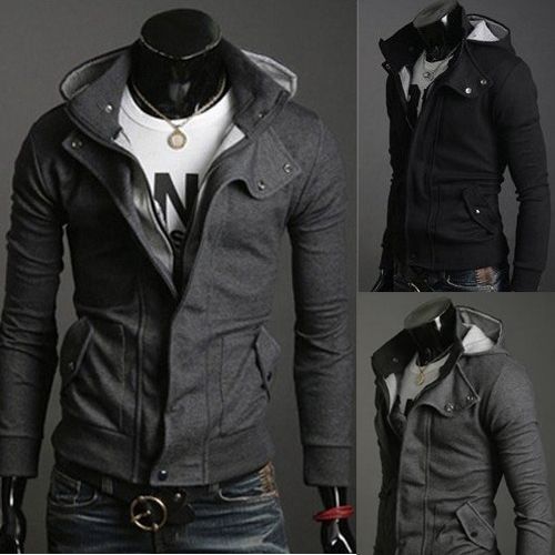 2017 Fashion Men Jackets Christmas Outerwear Stylish Slim Fit Hoodie ...