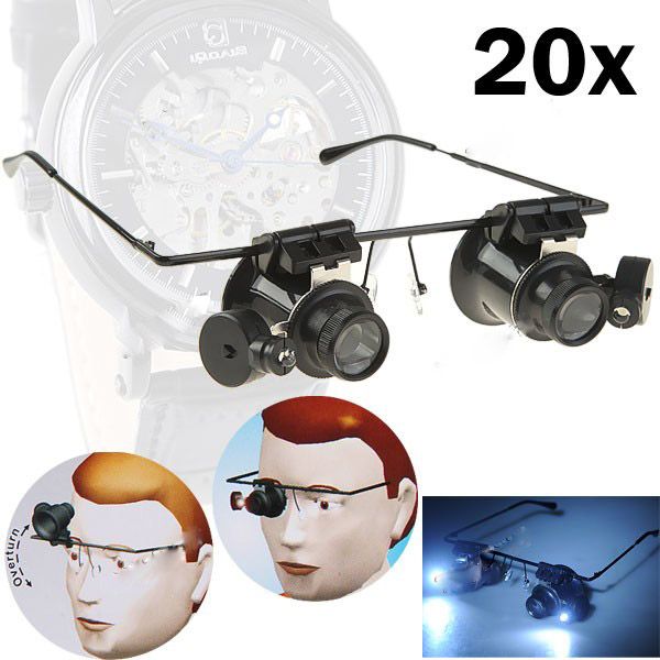 Wholesale 20X Magnification Glasses Type Watch Repair Magnifier With