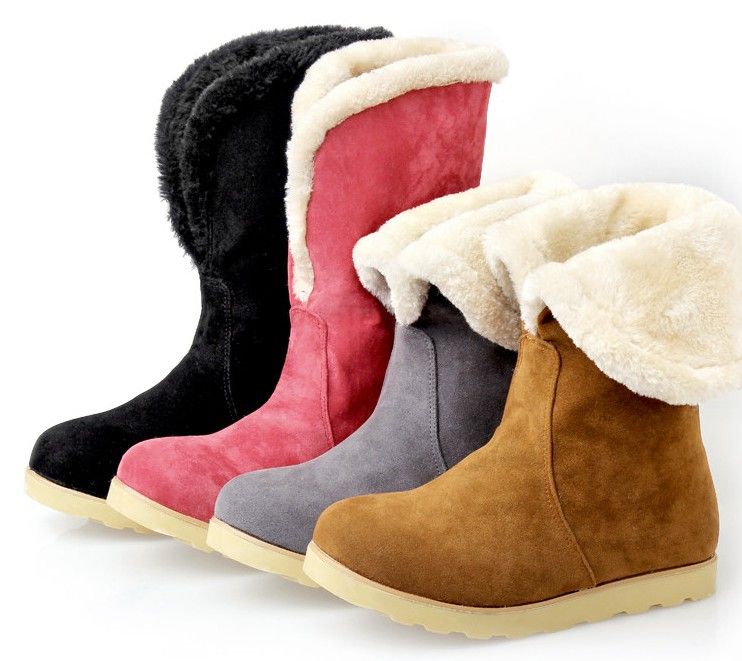 Cheap New Fashion Winter Women's Snow Boots Womens Warm Boots Flat ...