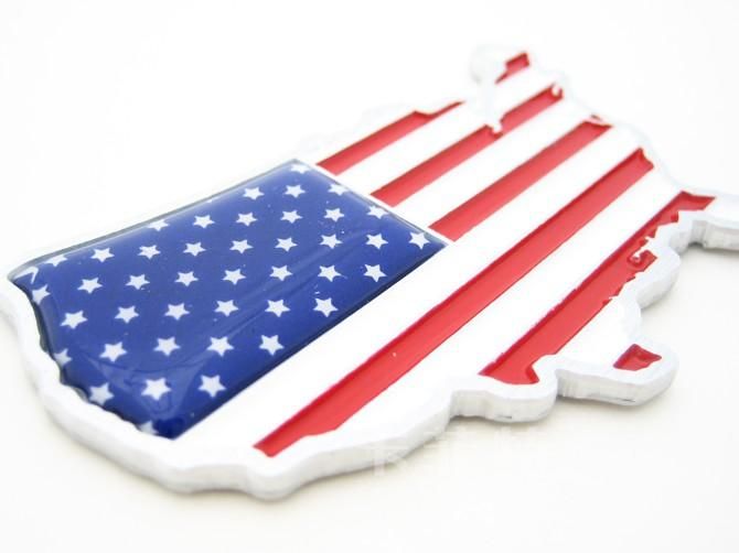 3D металл американский флаг наклейки эмблемы автомобилей значки автомобилей стайлинг