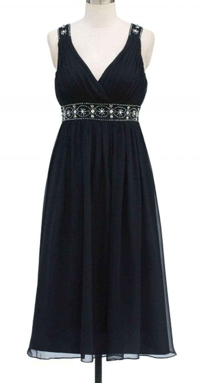 Custom Made Beaded Strapless Knee Length Chiffon V Neck Colorful