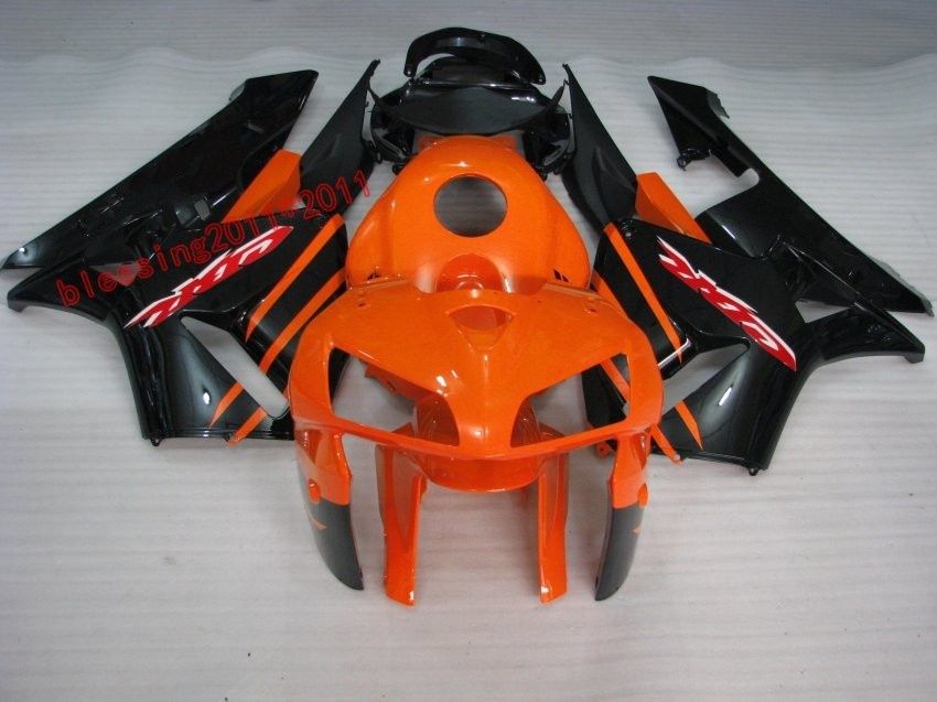 Orange black ABS Motorcycle Fairings for Honda CBR600RR 2005 2006 CBR 600 RR cbr600 F5 05 06 Injection mold