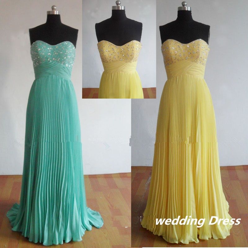 Bright Yellow Bridesmaid Dresses 10