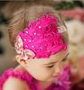 Tüy bebek kafa bandı kız hairbands hairwear bebek saç kravat sevimli Çocuk Saç Aksesuarları