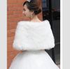 Free shipping In Stock white Faux Fur Wedding Bridal Winter Wrap Shawl Scarf Cold Weather Coat