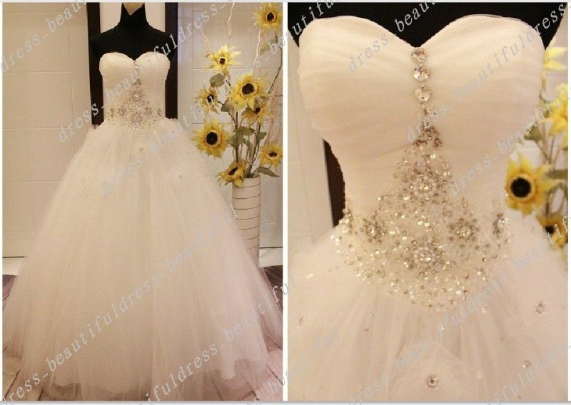 diamante ball gown
