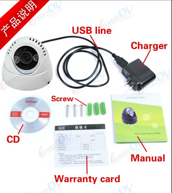 Best Quality IR LED ARRAY CCTV Camera DVR Camera SD Card LED Infrared