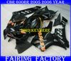 HONDA 2005 2006 CBR600 RR CBR600RR 05 06 F5 바디 키트 용 사출 흑색 재 ABS ABS 레이싱 페어링