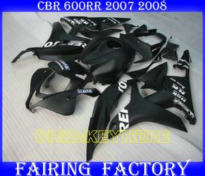 Injection Matte black repsol ABS fairings for HONDA 2007 2008 CBR600RR 07 08 CBR600 RR F5 body kits
