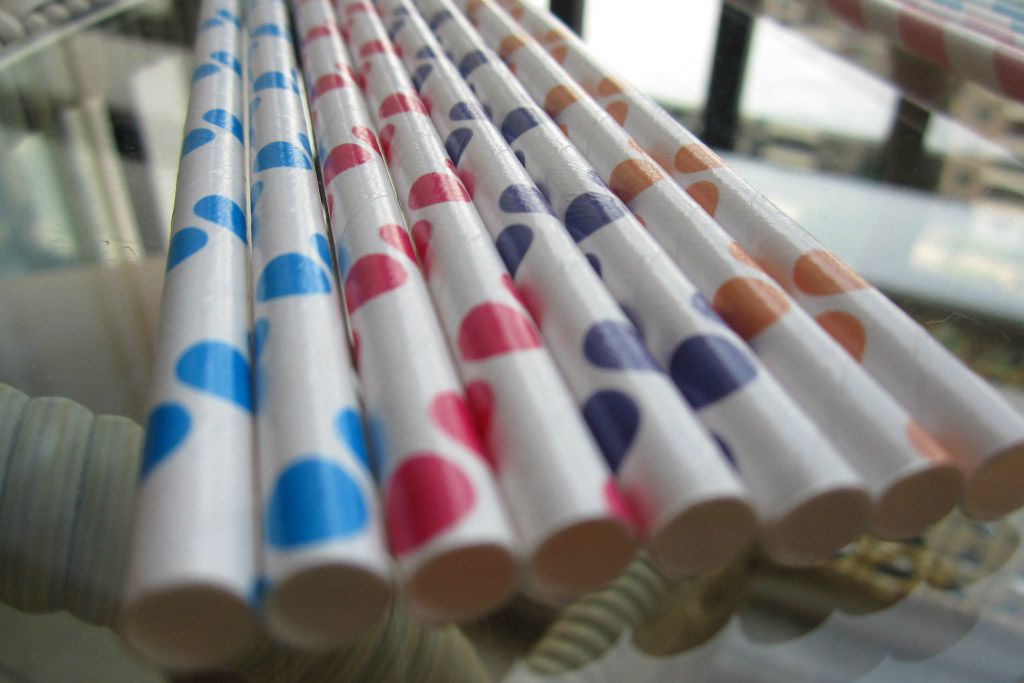 Envío gratis es respetuosos con el medio ambiente coloridos pajitas de papel para bebidas tiras de papel para bebidas 1000 Uds lote
