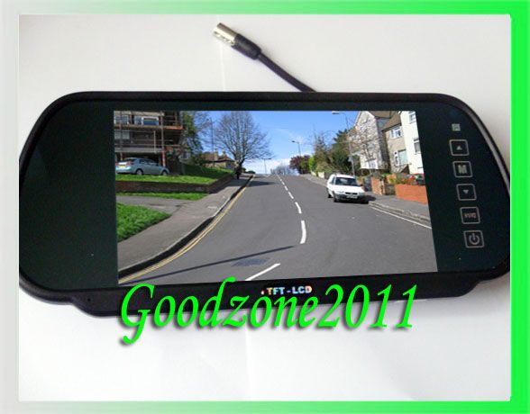 New 7quot Car LCD Monitor Mirror IR Reverse Car Rear View Backup Camera Kit5349600