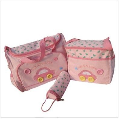 Waterproof Diaper Storage Bag car design Stroller Bag/Mammy Bag/Nappy Bag Include Bottle Bags Messenger bag