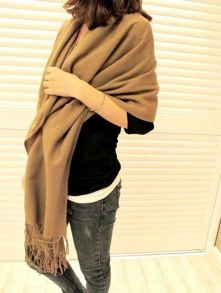 Pashming sentimento Solid Scarf Shawl Wraps 210 * 60cm 9pcs / lot # 2397