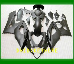 Flat matt black racing Fairing for SUZUKI GSXR1000 2005 2006 GSX R1000 05 06 fairings stickers free