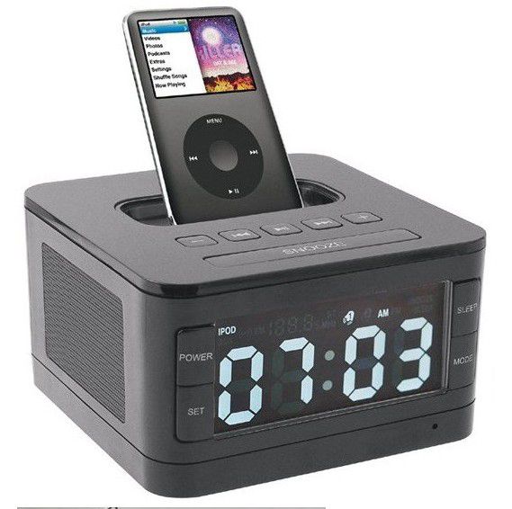 Mini Portable Docking Speaker B7 Multimedia FM Radio + Alarm Clock