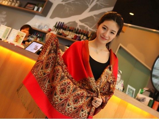 

Jacqued Shawl Wraps scarves 180*70cm 10pcs/lot #2406