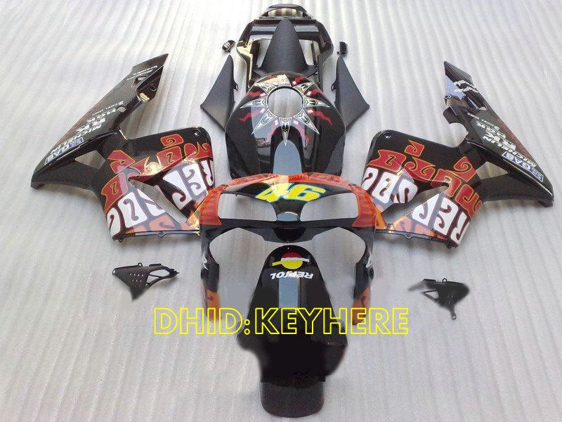 Wtrysk Custom Foring Kit dla Honda CBR600RR 2003 2004 CBR 600RR 03 04 F5 BLK REPSOL Fairings Set