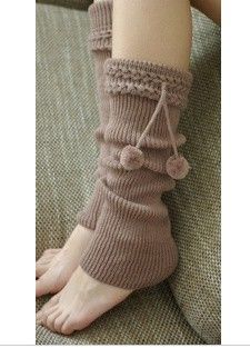 Calientapiernas de punto para mujeres Calcetines ajustados para las piernas Cubre 40 pares / lote # 2409