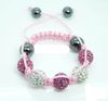 20 stks 5 * 10mm Mrico Pave Disco Crystal Beads Kleurrijke Knit Armband Kinderen Armband