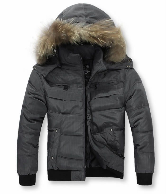 Mens Down Cotton Jacket Winter Parka Warm Outerwear Hooded Coat Thick