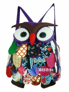 Cute Girls Boys Small Animal Owl Backpack Kids Cotton High quality Child Bag 5pcs/lot