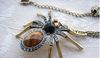 Le plus récent collier pendentif araignée en strass vintage élégant pour femmes chaîne swater 24pcs / lot