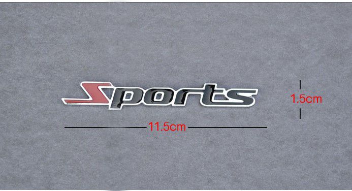 3D Metal Personalized sports Emblems badges stickers Car styling