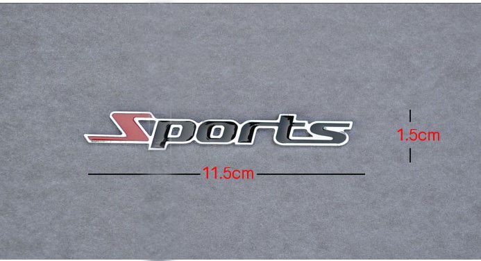 3D Metal spersonalizowane emblematyki sportowe Znaki naklejki Styling2014