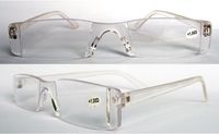 (20pcs / lot) Occhiali di lettura di plastica unisex di modo Occhiali da lettura chiari trasparenti +1.00 a +4.00