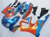 Blå / Orange Custom Moto Fairing för Honda CBR900RR 893 1996 1997 CBR 900RR CBR893 96 97 Fairings Set