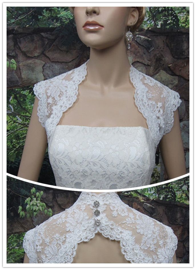 ivory bridal shrug