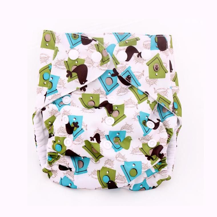 Cartoon Animal Baby blöja täcker tyg blöja småbarn tpu tygblöjor färgglada väskor zoo 1481225