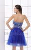 Prom Dresses Sweetheart Dark Blue Tulle Short Lovely Sexy Cocktail Dresses Gowns Real Actual Image DHYZ 029223115