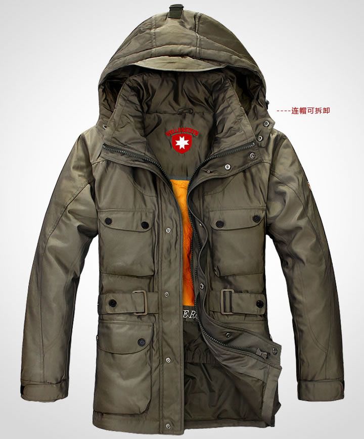 Men Winter Coat Dust Coats Keep Warm Fur Collar With Cap Fashion New ...